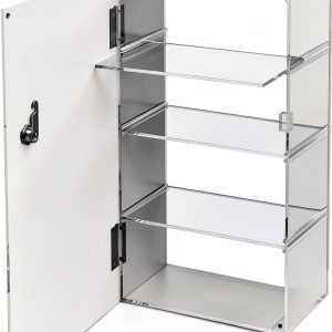 Barydat Acrylic Countertop Display Case Removable 4 Tier 11.8 x 5.9 x-0