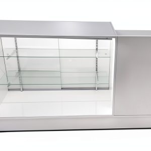 Only Hangers 2IN1 White Display Table with LED Light and Plunger Lock-0