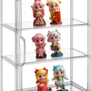 Shangzhiyi Acrylic Display Cabinet Tabletop Oblong Art Deco Pedestal-0