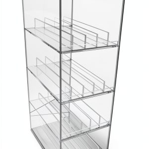 RCS Plastics Acrylic Display Table with 16 Removable Dividers Mini4-0