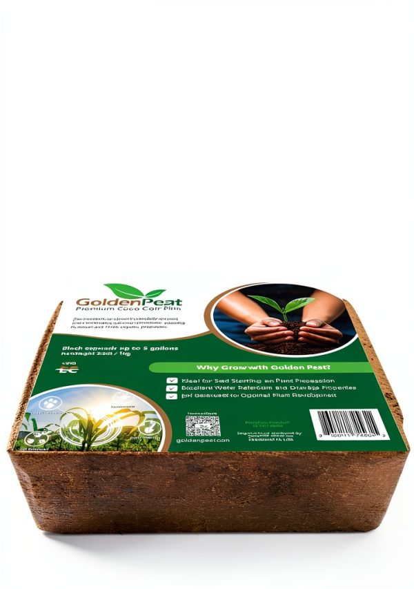 Organic coco pith block - Serendib Green Growing Media Low EC-1
